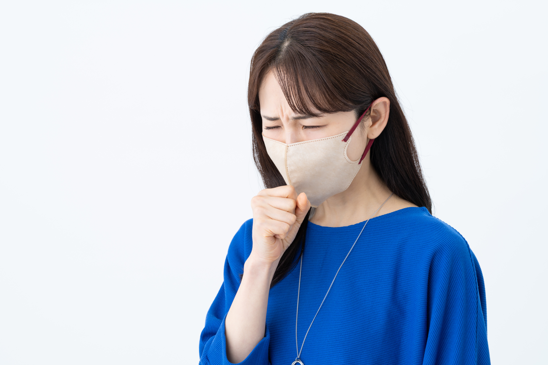 長引く咳やのど症状のイメージ